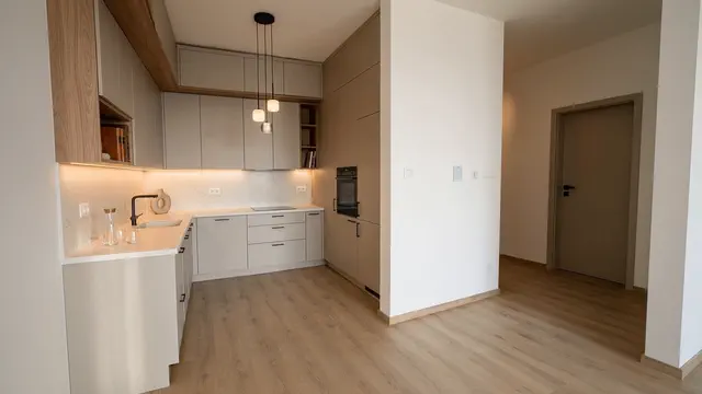 Kuchyňa s ilustračným zariadením, kuchynská linka nie je súčasťou štandardu